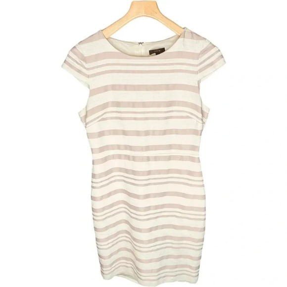 J Crew Double Stripe Cap Sleeve Sheath Dress - Picture 2 of 13